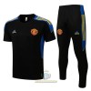 Manchester United Champions League Maglia da Allenamento 2022-23 Giallo Nero per Uomo